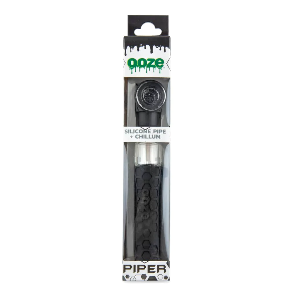 OOZE Piper Silicone Glass Hand Pipe & Chillum